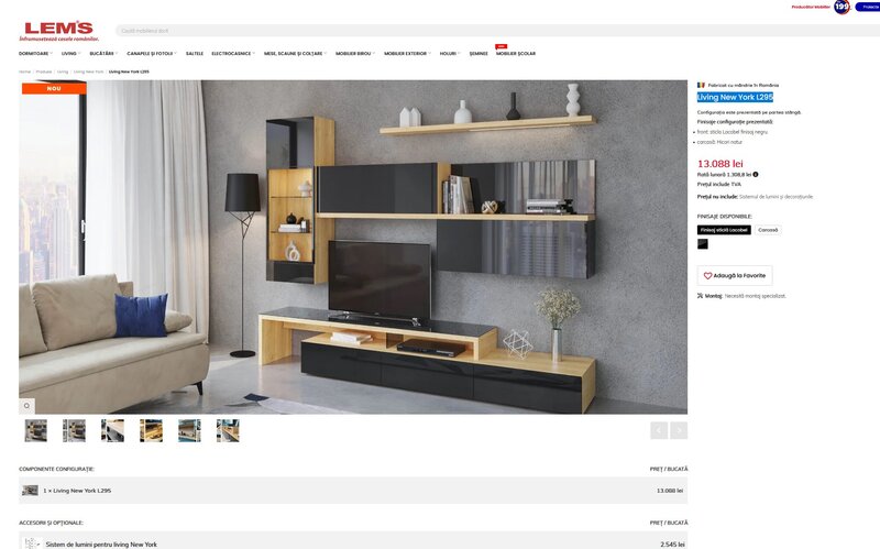 Living New York L295, foarte putin utilizat,